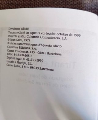 Tirant el Blanc - Joanot Martorell