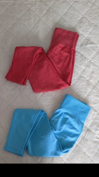 Mallas deportivas mujer azul y rosa