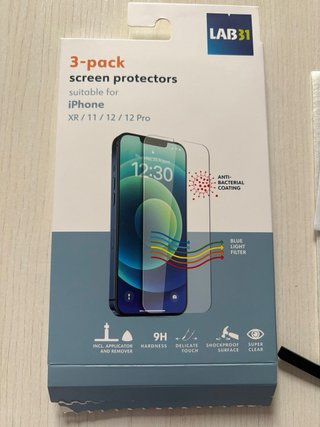 LAB31 3-pack Proteggi Schermo iPhone XR/11/12/12 P