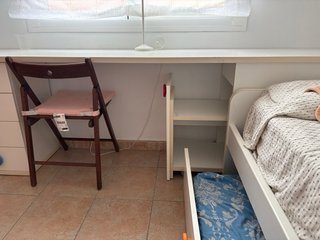 Dormitorio juvenil con cama nido