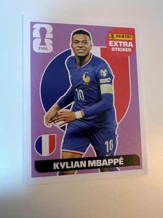 Cromo Kylian Mbappé Extra Sticker Mundial 2026