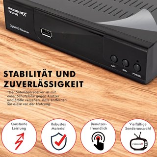PremiumX receptor satélite digital Full HD