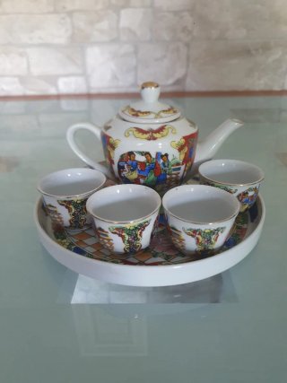 Set Tè/Sake' Cinese Decorata