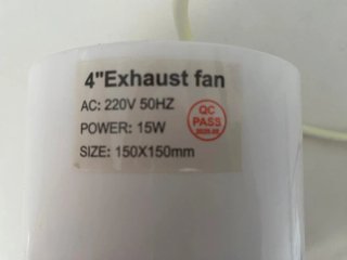 Extractor de baño blanco