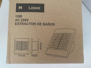 Extractor de baño blanco