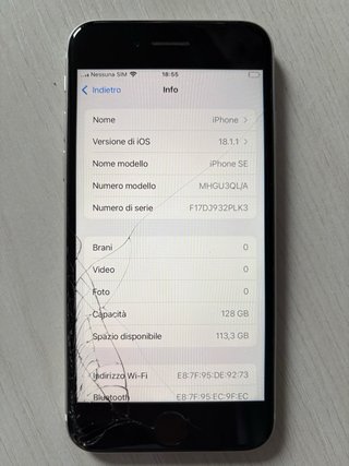 iPhone SE 2022 Argento