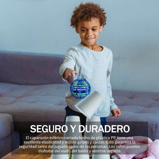 - Bola voladora luces LED juguete niños