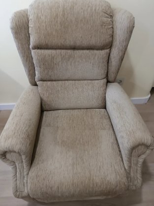 Sillón relax reclinable beige