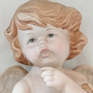 Statuetta Angelo con Colomba Vintage
