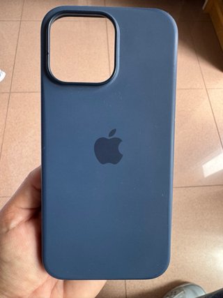 Funda iPhone 16 Pro Max Azul Silicone MagSafe