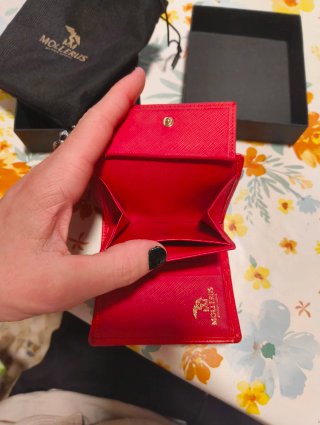 Cartera Mollerus Luxe Cuero Rojo