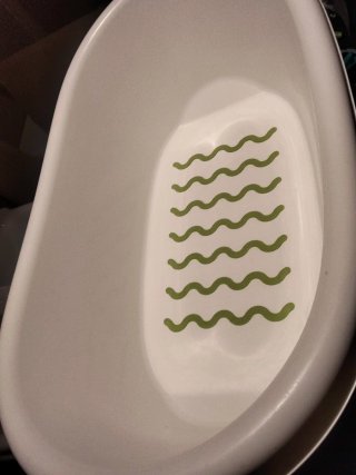 Bañera bebé con diseño de olas Ikea
