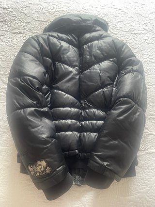 Cazadora acolchada niña negra