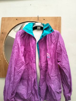 Giubbotto Vintage Impermeabile Puma Viola/Turchese