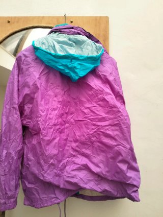 Giubbotto Vintage Impermeabile Puma Viola/Turchese