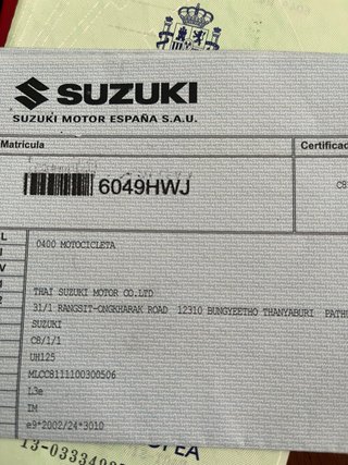 Suzuki Burgman 125cc Automática