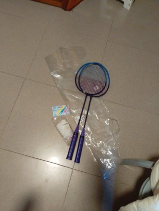 Racchette da badminton e 6 volani