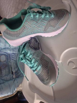 Zapatillas Propel Mujer Gris y Turquesa