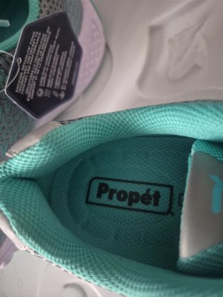Zapatillas Propel Mujer Gris y Turquesa