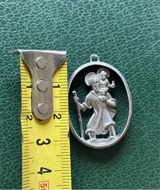Medalla San Cristóbal Plata Ovalada