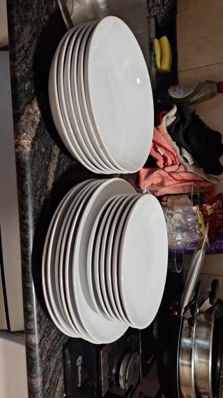 Vajilla Ikea Blanca Porcelana