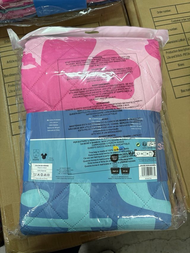 Colcha Verano Infantil Stitch