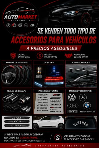 Accesorios para todo tipo de vehículos