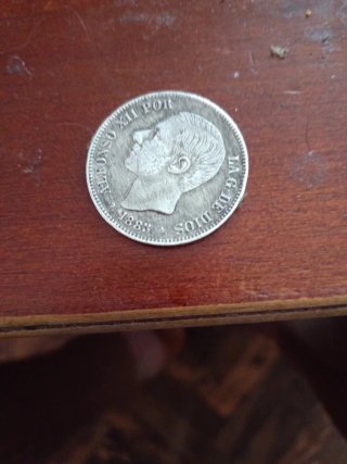 Moneda Alfonso XII 1884 España
