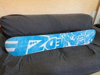 Tabla Snowboard White Boggey con Fijaciones