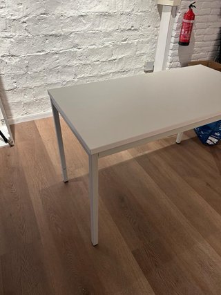 Mesa de escritorio estudio blanca oficina