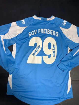 Camiseta Retro Fútbol Saller Azul