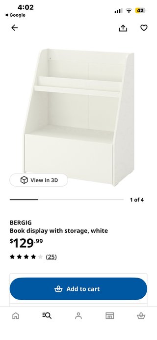 Estantería Ikea Bergig con cajón
