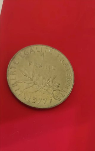 Moneta 1 Franco Francese 1977