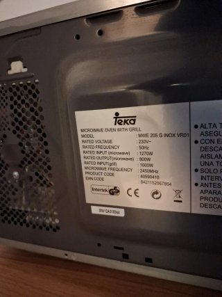 Horno Microondas Grill Teka Sólo recogida
