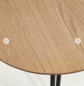 Mesa comedor extensible madera Novac  140 (220)x90