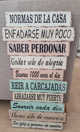 Cuadro Decorativo Frases Madera