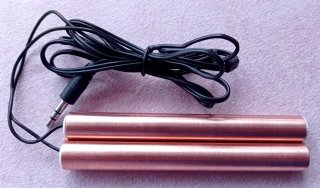 Zapper con electrodos de cobre y parches
