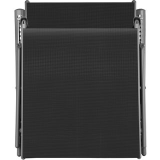 Tumbonas, aluminio, ajustable en 7 niveles, transpirable, gris oscuro