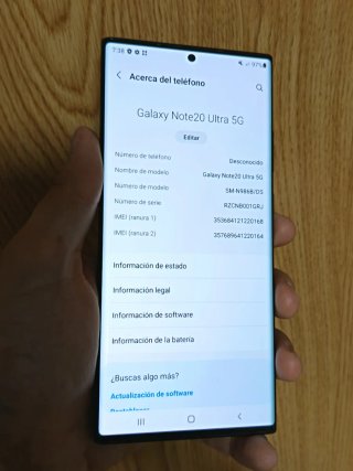 Samsung Galaxy Note20 Ultra 5G. 256 GB + 12 GB RAM