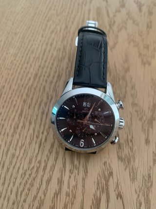 Reloj Jaguar Cronógrafo Negro y Plateado