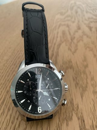 Reloj Jaguar Cronógrafo Negro y Plateado