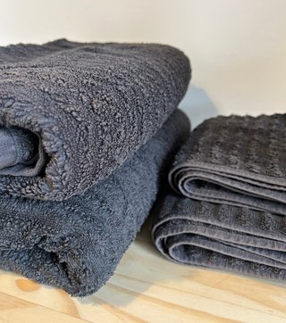 Juego de toallas Ikea gris algodón