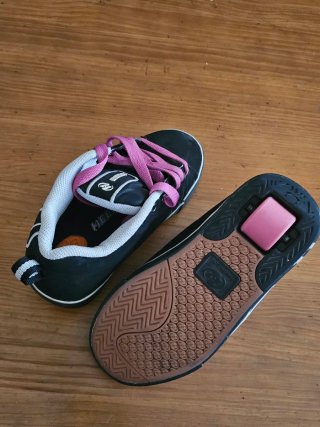Heelys Originales Negro y Rosa