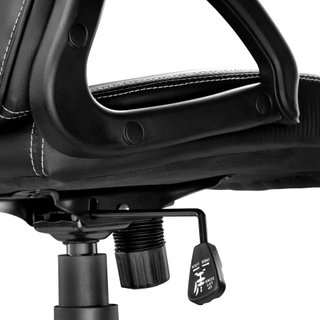 Silla de oficina forma ergonómica soporta hasta 120 kg negro/gris
