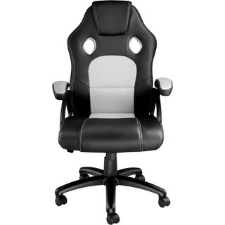 Silla de oficina forma ergonómica soporta hasta 120 kg negro/gris