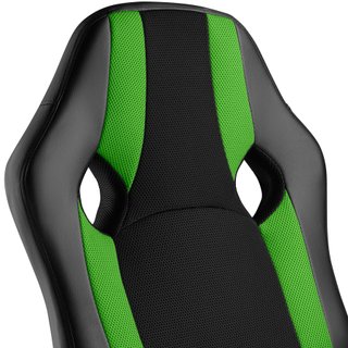 Silla de oficina forma ergonómica soporta hasta 120 kg negro/verde