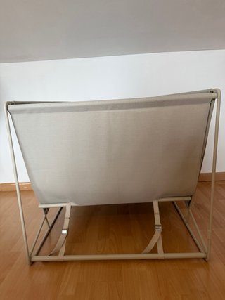 Sillón Zara Home Gris Tela y Metal