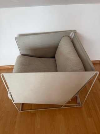 Sillón Zara Home Gris Tela y Metal