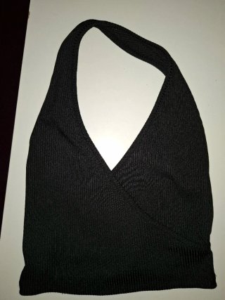 Top Bershka Negro Talla XS