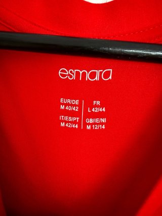 Mono Esmara rojo manga corta